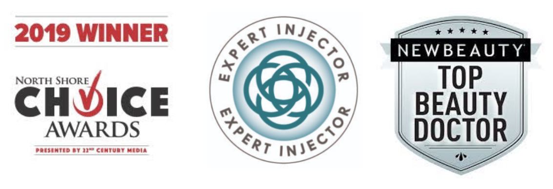 Logos for Benjamin Schlechter, MD - Choice Winner, Expert Injector, New Beauty Award